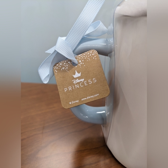 Rae Dunn Cinderella Mug w/ slipper topper, Disney Princess, - Picture 5 of 6